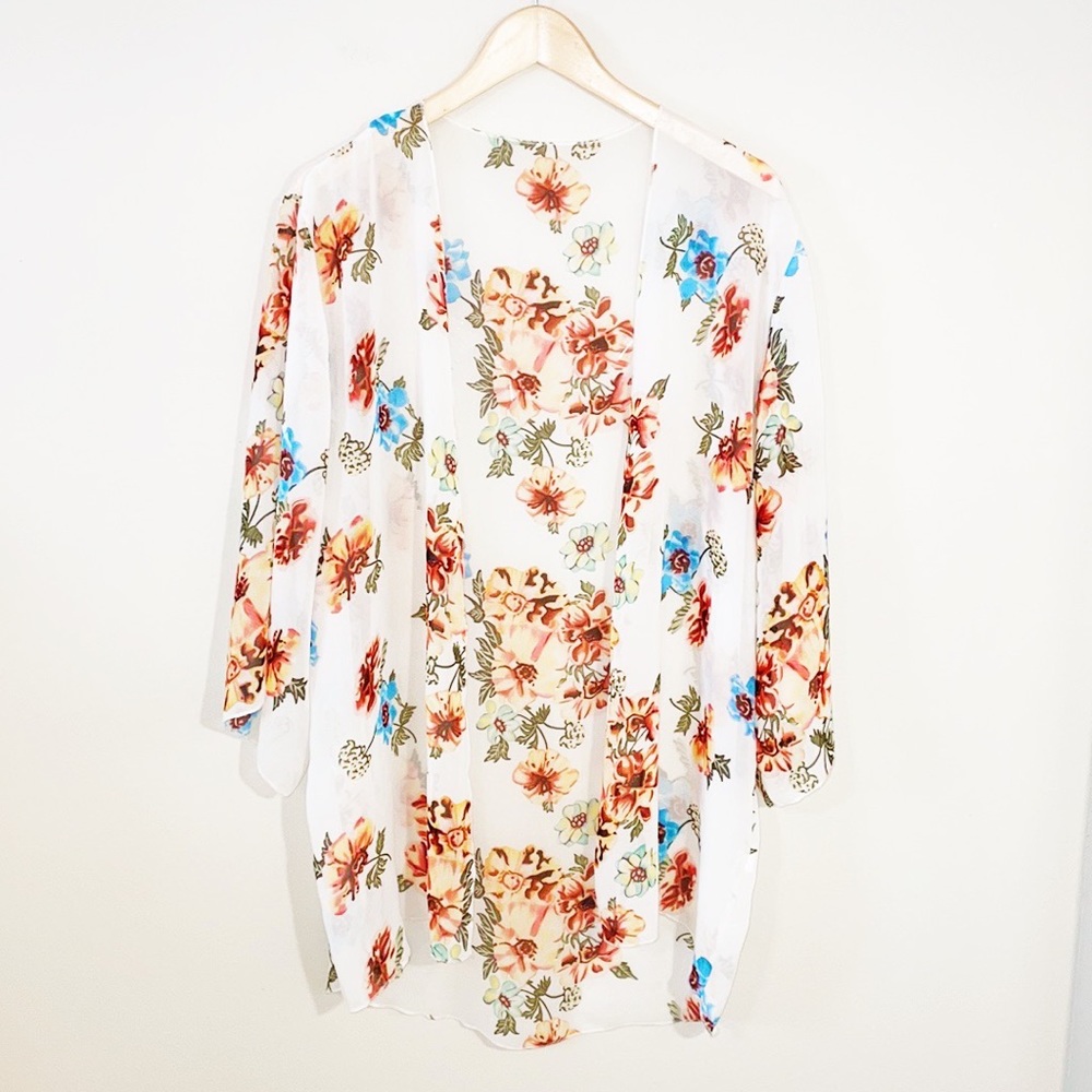 Ivory Floral Sheer KOMONO Size Large